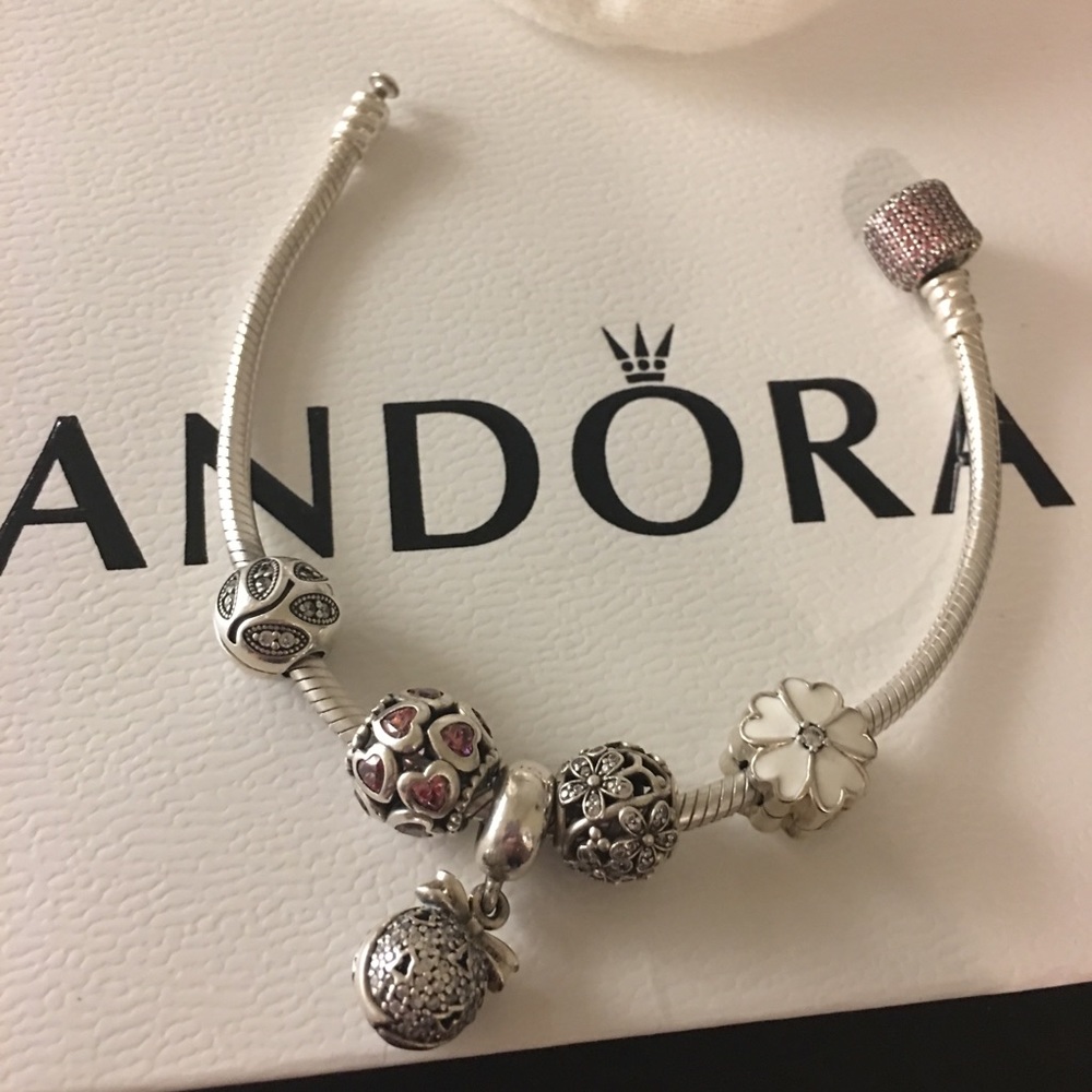 ❤️SOLD❤️ Pandora Bracelet (W/ Five Charms)